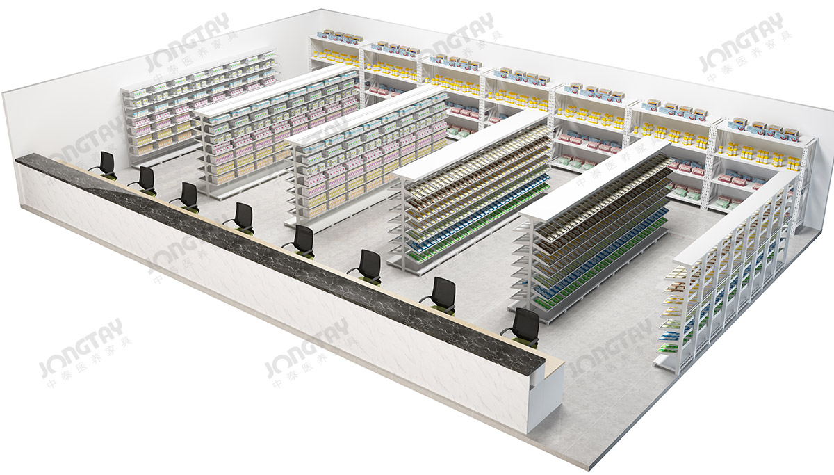 西药房家具场景图